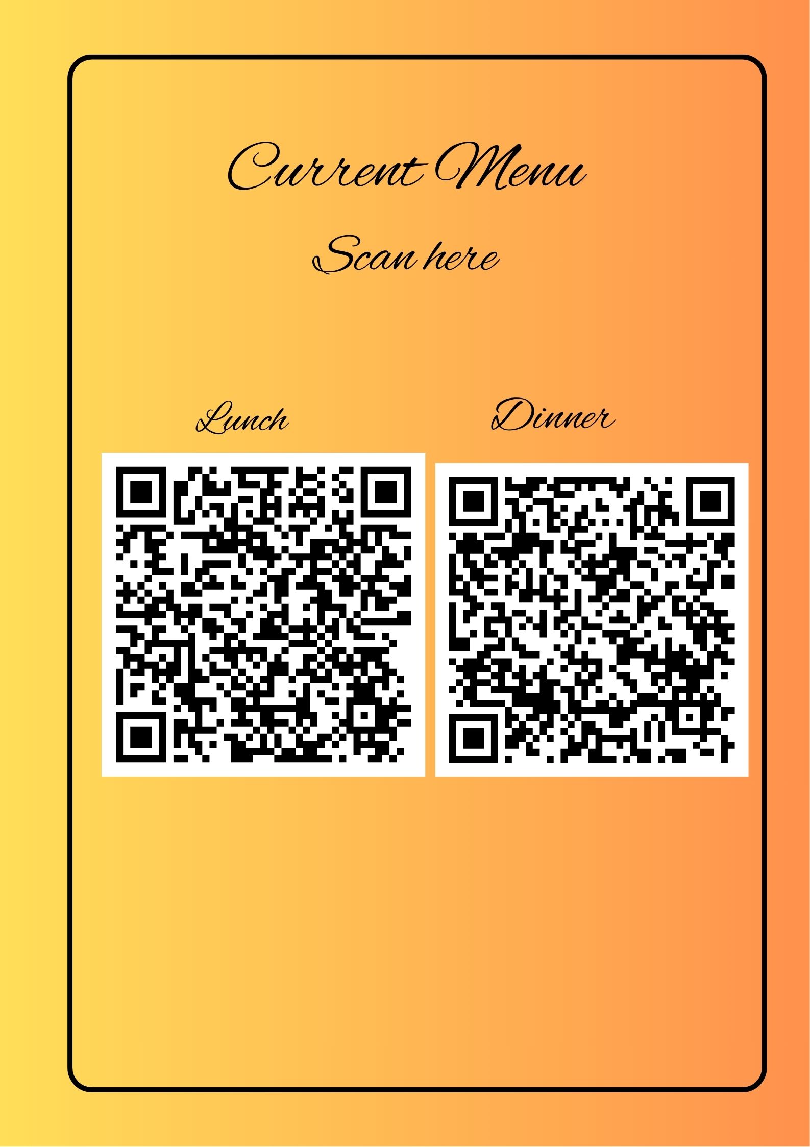 Blue and White Simple Notice Sign Poster